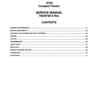 AGCO ST55 Tractors Repair Manual