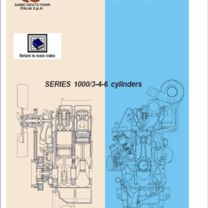 DEUTZ Euro 2 Series 1000 Engine Workshop Repair Manual