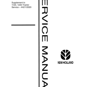 Alternative view of New Holland (Ford) 1120, 1215, 1220 Tractor Repair Manual