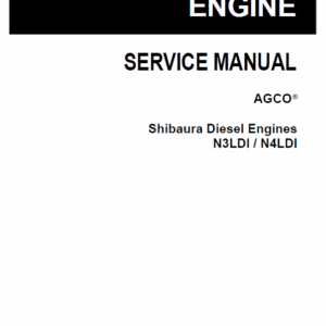 Shibaura N3LDI and N4LDI Diesel Engines Repair Manual