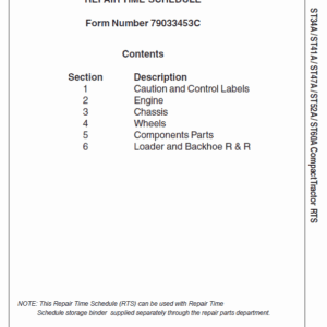 AGCO ST34A, ST41A Tractors Technician Repair Manual