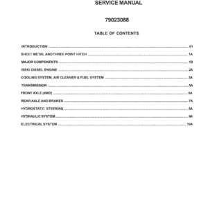 Alternative view of AGCO ST35, ST40 Tractors Repair Manual