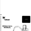 Bobcat 130 Hydraulic Excavator Operator's Manual