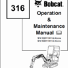 Bobcat 316 Excavator Operator's Manual