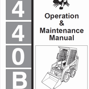 Bobcat 440B Skid-Steer Loader Operation & Maintenance Manual