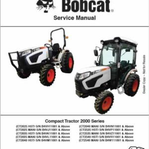 Bobcat CT2025, CT2035, CT2535, CT2540 Tractors Repair Manual_1