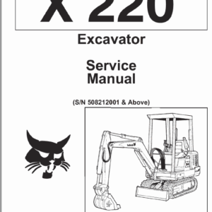 Bobcat X220 Excavator Repair Manual