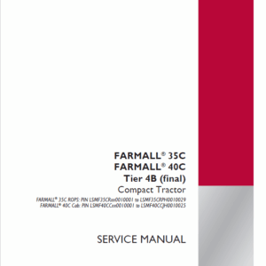 Case Farmall 30C, 35C, 40C Tractors Repair Manual