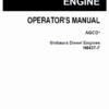 Shibaura N843T-F, N843L-F, N844LT Diesel Engines Repair Manual