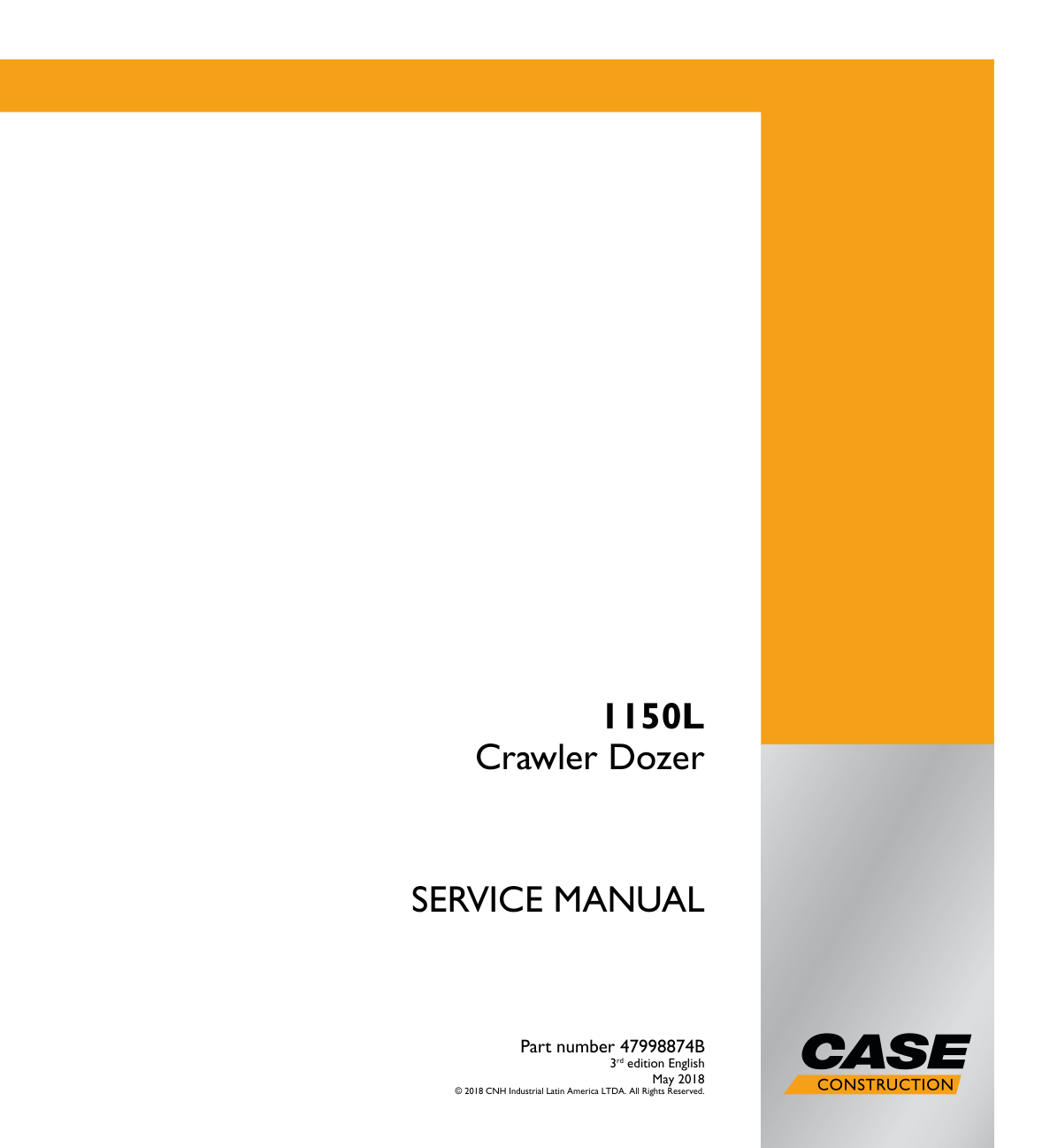 Case 1150L Crawler Dozer Repair Manual