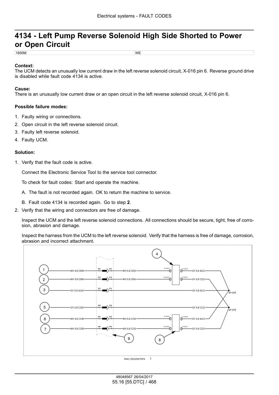Case 1650M Crawler Dozer Repair Manual