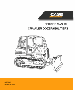 Case 650L Crawler Dozer Repair Manual
