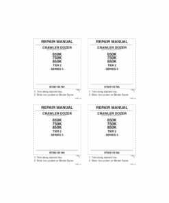 Case 650K, 750K, 850K Crawler Dozer Repair Manual