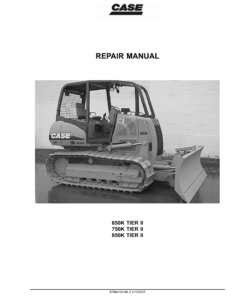 Case 650K, 750K, 850K Crawler Dozer Repair Manual