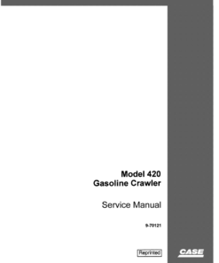 Case Terratrac 420 Crawler Dozer Repair Manual