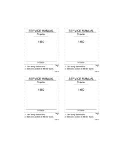 Case 1450 Crawler Dozer Repair Manual