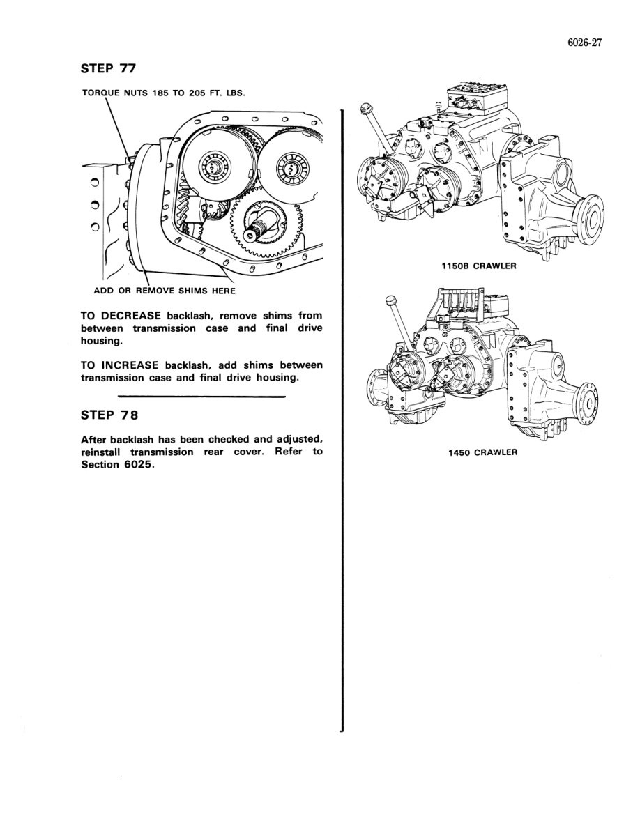 Case 1450 Crawler Dozer Repair Manual