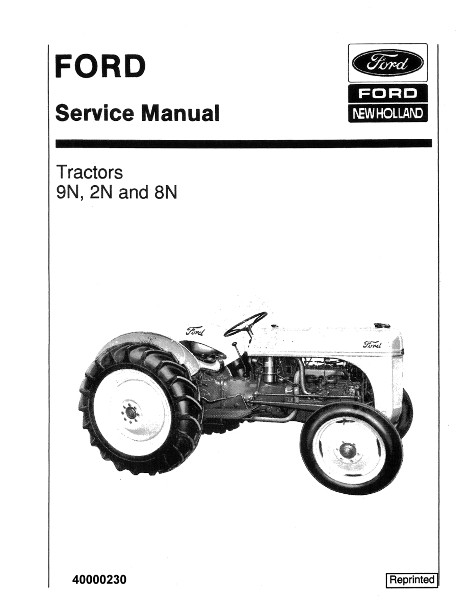 Ford 2N, 8N, 9N Tractor Repair Manual
