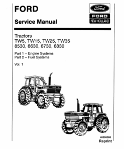 Ford TW5, TW15, TW25, TW35 Tractor Repair Manual