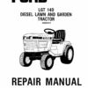 Ford LGT14D, LGT16D Lawn Tractor Repair Manual