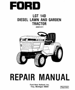 Ford LGT14D, LGT16D Lawn Tractor Repair Manual