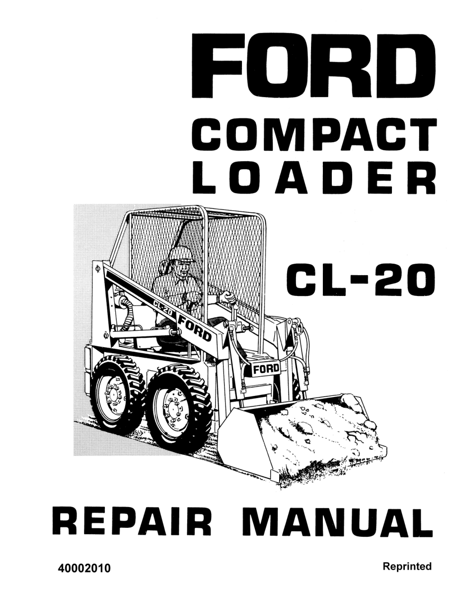 Ford CL-20 Compact Loader Repair Manual