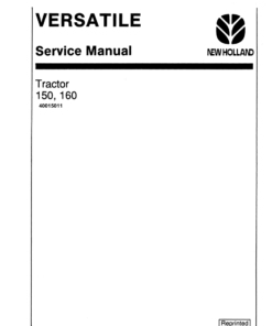 Ford Versatile 150 and 160 Tractor Repair Manual