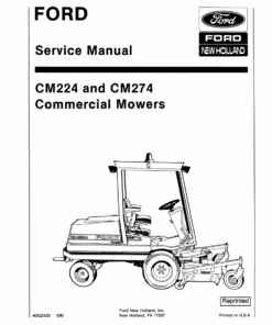 Ford CM224, CM274 Mowers Repair Manual