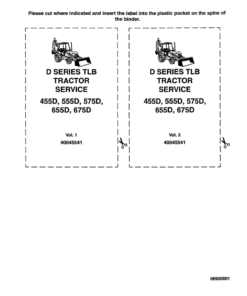 Ford 455D, 555D, 575D, 655D, 675D Backhoe Loader Repair Manual