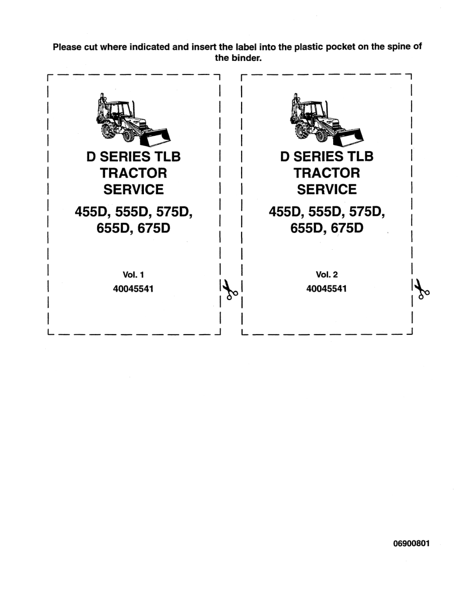 Ford 455D, 555D, 575D, 655D, 675D Backhoe Loader Repair Manual