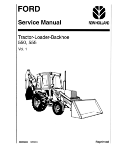 Ford 550 and 555 Backhoe Loader Repair Manual
