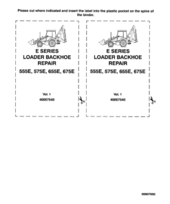 Ford 555E, 575E, 655E, 675E Backhoe Loader Repair Manual