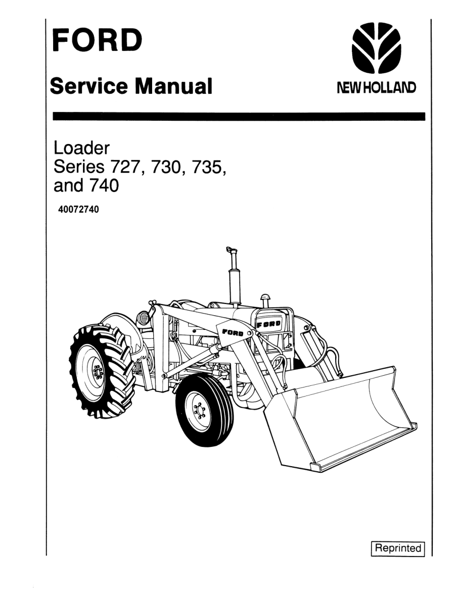 Ford 727, 730, 735, 740 Loader Repair Manual