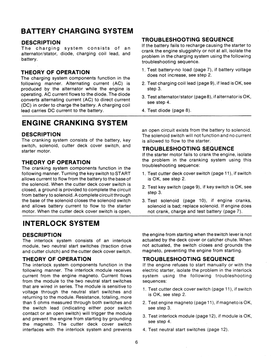 Ford 830, 1130 Rider Mower Tractor Repair Manual