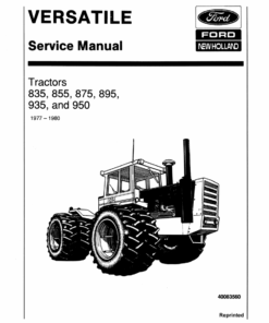 Ford Versatile 835, 855, 875, 895, 935, 950 Tractor Repair Manual