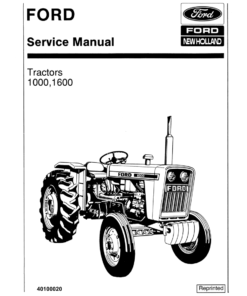 Ford 1000 and 1600 Tractors Repair Manual