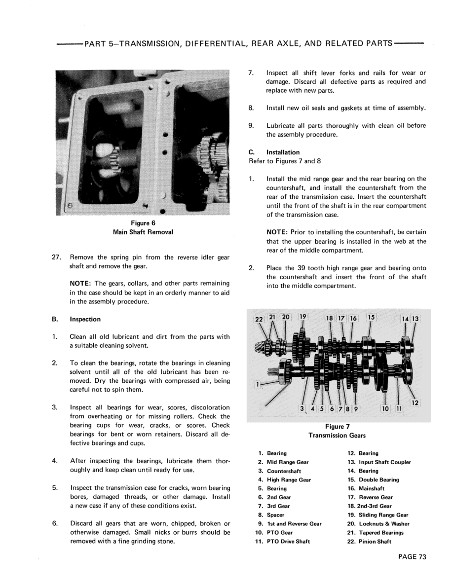 Ford 1000 and 1600 Tractors Repair Manual
