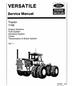 Ford Versatile 1156 Tractor Repair Manual