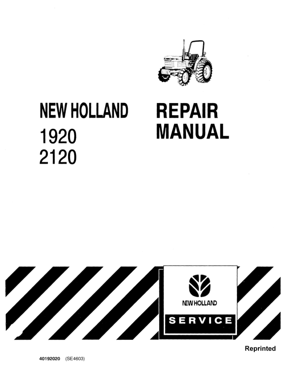 Ford New Holland 1920, 2120 Tractor Repair Manual