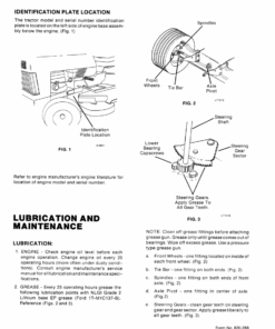 Ford LT8, LT11 Lawn Tractor Repair Manual