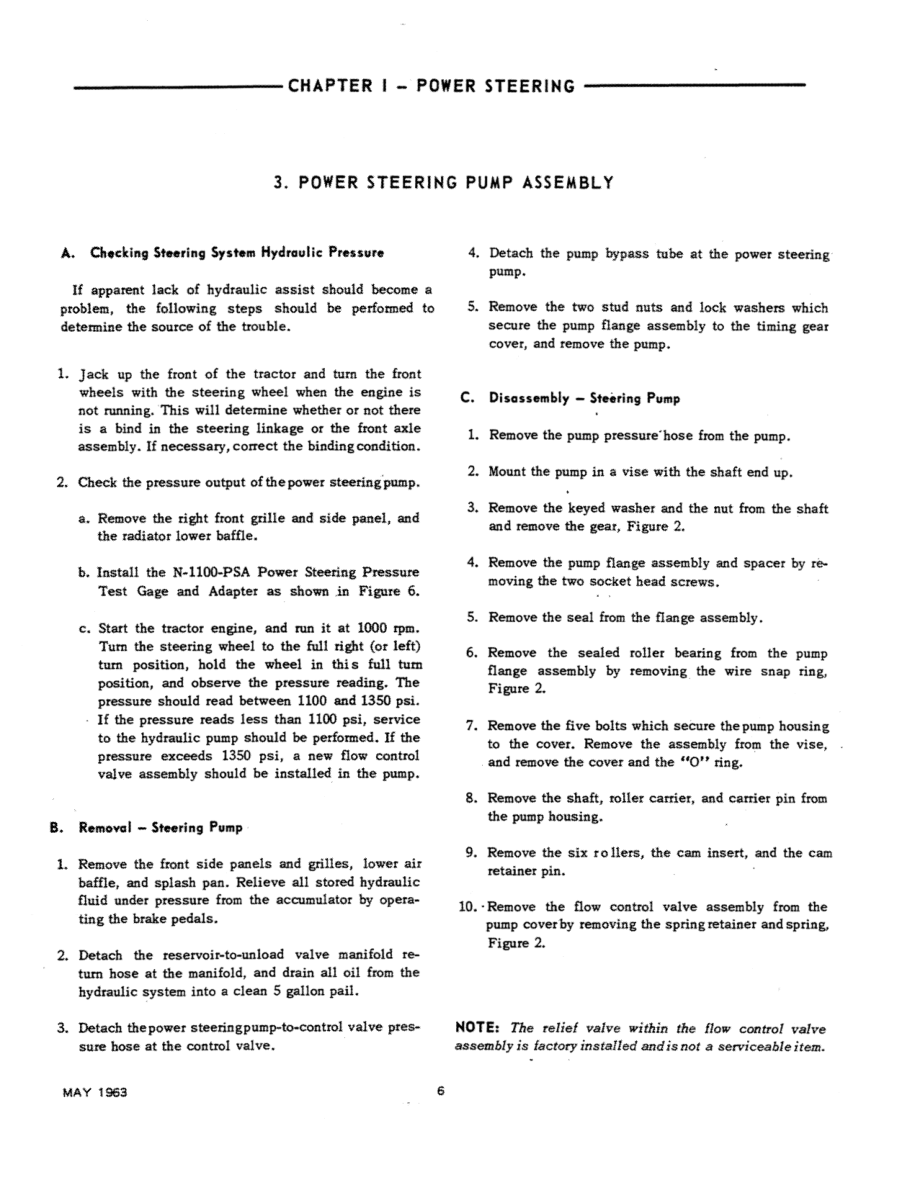 Ford 6000 Series Tractor Repair Manual