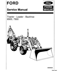 Ford 6500, 7000 Backhoe Loader Repair Manual