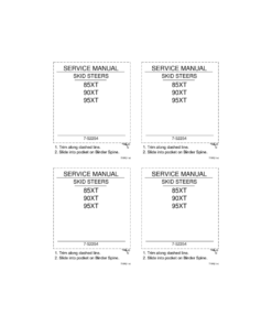CASE 85XT, 90XT, 95XT Skidsteer Service Repair Manual