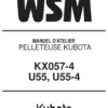 Kubota KX057-4, U55, U55-4 Excavator Workshop Repair Manual