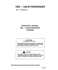 John Deere TMC Control Systems Operator's Manuals (1210B0465)
