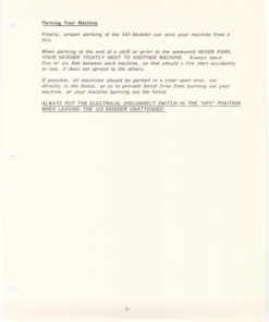 Alternative view of John Deere 550 Skidders Operator's Manuals (550001)
