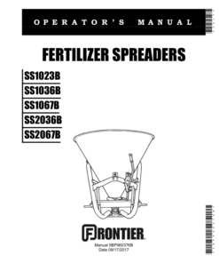 John Deere SS1023B, SS1036B, SS1067B, SS2036B, SS2067B Fertilizer Spreaders Operator's Manual (5BP960376B)
