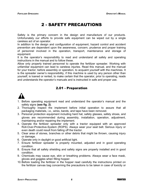 John Deere SS1023B, SS1036B, SS1067B, SS2036B, SS2067B Fertilizer Spreaders Operator's Manual (5BP960376B) - Image 2