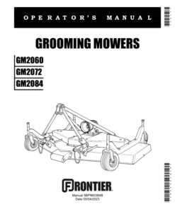 John Deere Frontier Grooming Mowers - GM2060, GM2072, GM2084 (North America) Operator's Manual (5BP960384B)