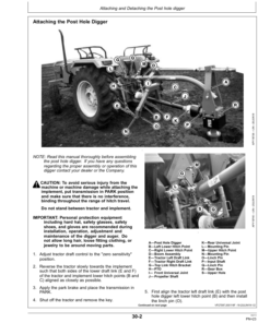 Alternative view of John Deere PD0709, PD0712, PD0718, PD0724 Post Hole Digger Operator's Manual (5BUPDOM)